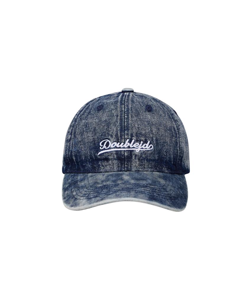 DOUBLE JD Washed Denim Ball Cap (Blue)