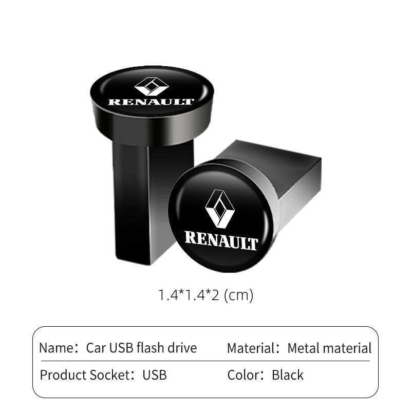 2026 Гарячі Для Renault Ковпаки Автомобільний USB-флеш-накопичувач Портативний Наклейка Пам'яті 32G/64G/16G Для Renault Koleos Espace Kadjar M
