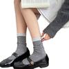 Boneless Polka Dot Socks Cotton Socks White Medium Tube Socks Autumn Tide Cute Embroidered Bow Stockings