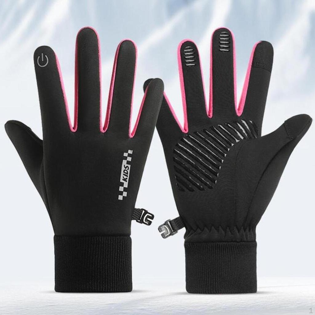 Kids Winter Gloves Cycling Touch Screen Mittens Lightweight Gift Ski for Running