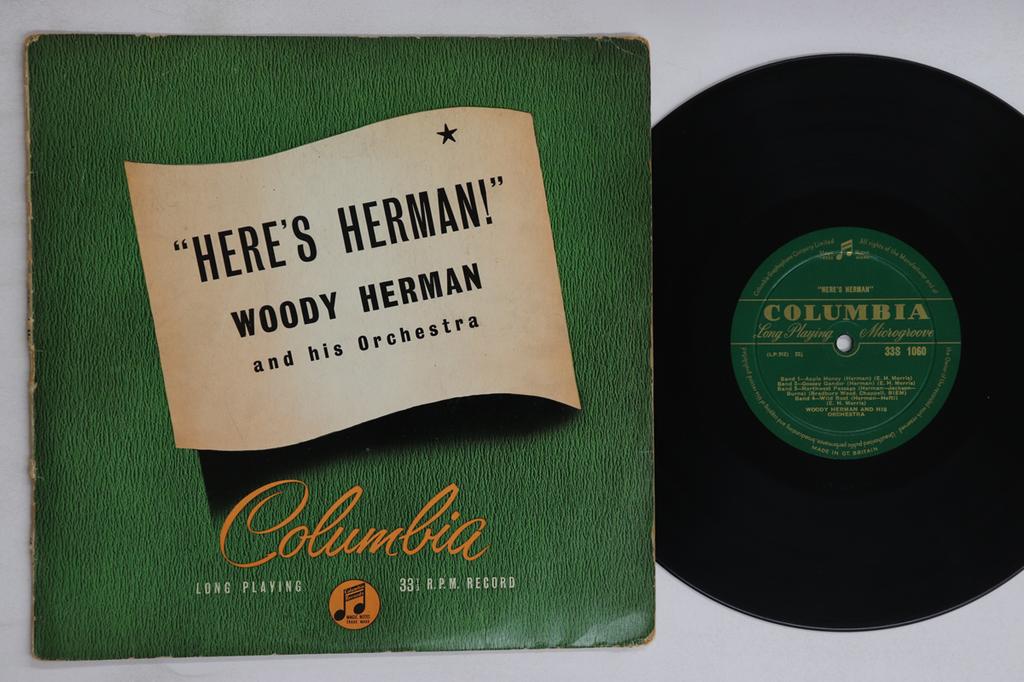 10inch Record WOODY HERMAN - Here's Herman 33S1060 COLUMBIA 1955 UK Jazz Used