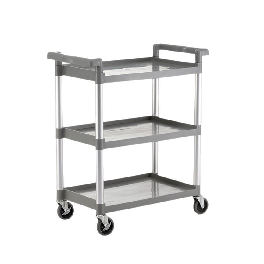 Huilixin Multi-functional Three-Tier Dining Cart with Silent Brake Wheels