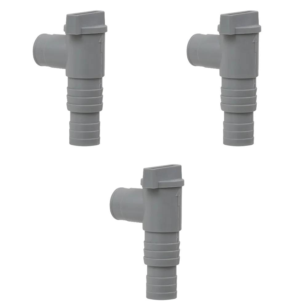 1-3Set PVC Pool Filter Pump Adapter Durable 32mm Pool On/Off Plunger Valve Leak Proof Sealed Replacement Outdoor Equipment