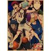 Kuroko's Basketball Retro Kraft Poster Decorative Wall Art Mural 407