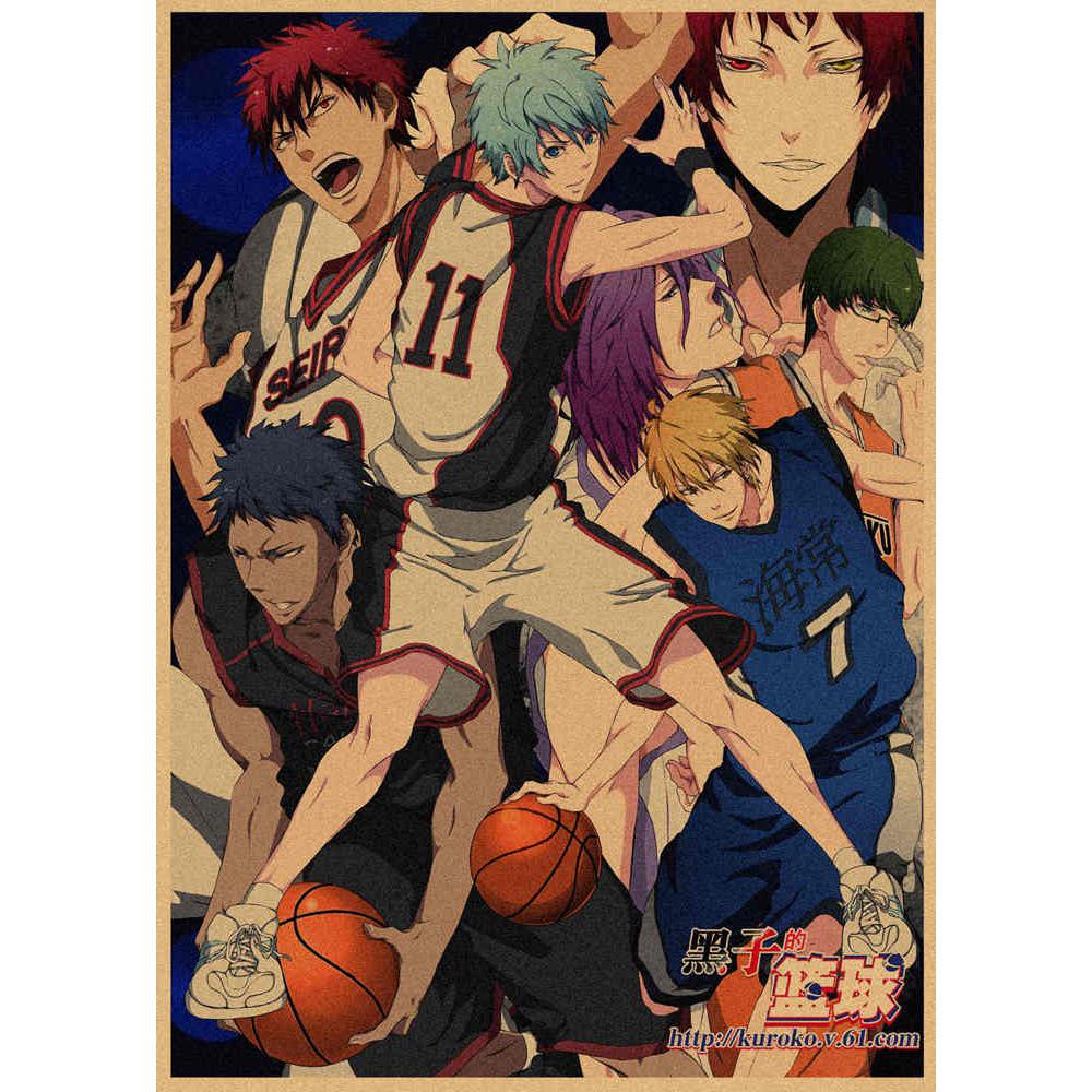 Kuroko's Basketball Retro Kraft Poster Decorative Wall Art Mural 407