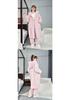 Women's Thickened Flannel Pajama Set - Coral Fleece Long Robe for Autumn/Winter