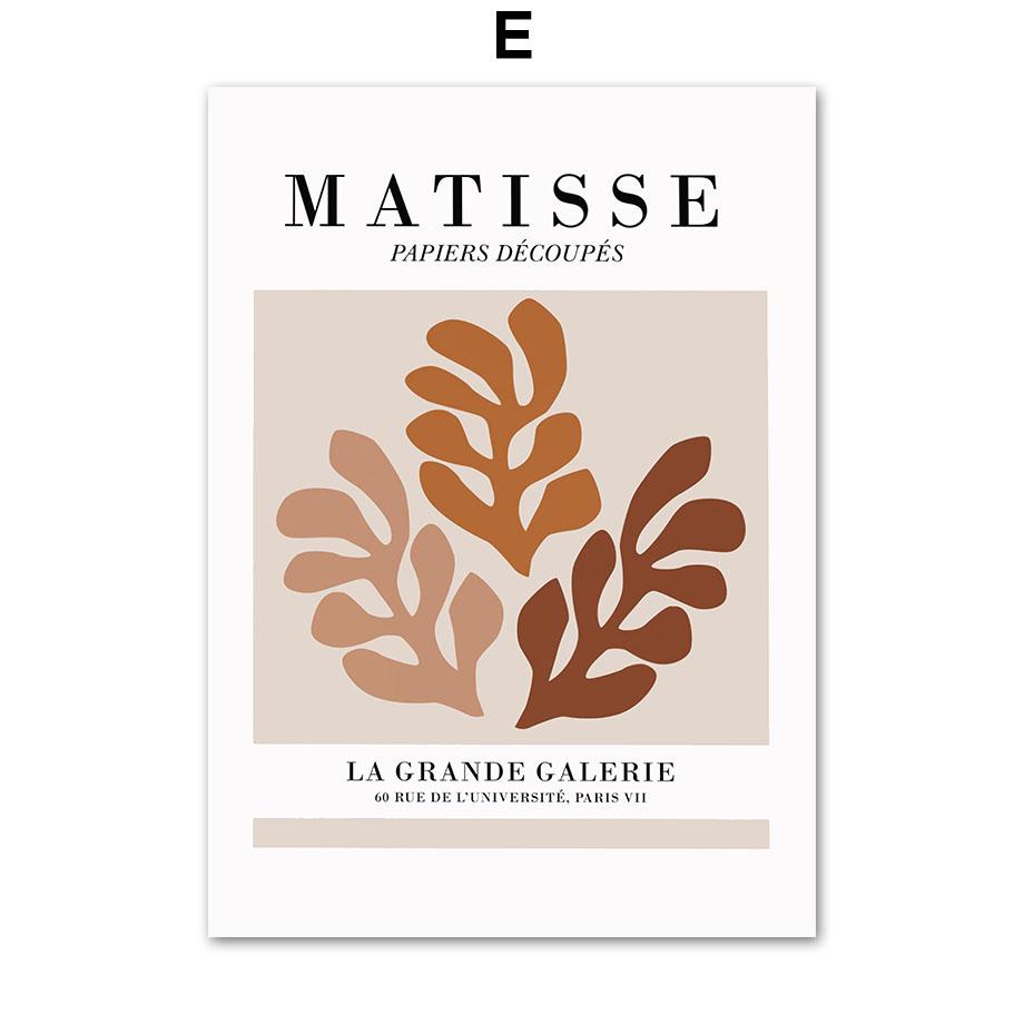 Neutral Boho Henri Matisse Rainbow Sunrise Leaf Wall Art Canvas Painting Posters And Prints Wall Pictures For Living Room Decor