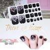 22 Tips Summer Hot Stamping Laser New Manicure Sticker Foot Nail Sticker