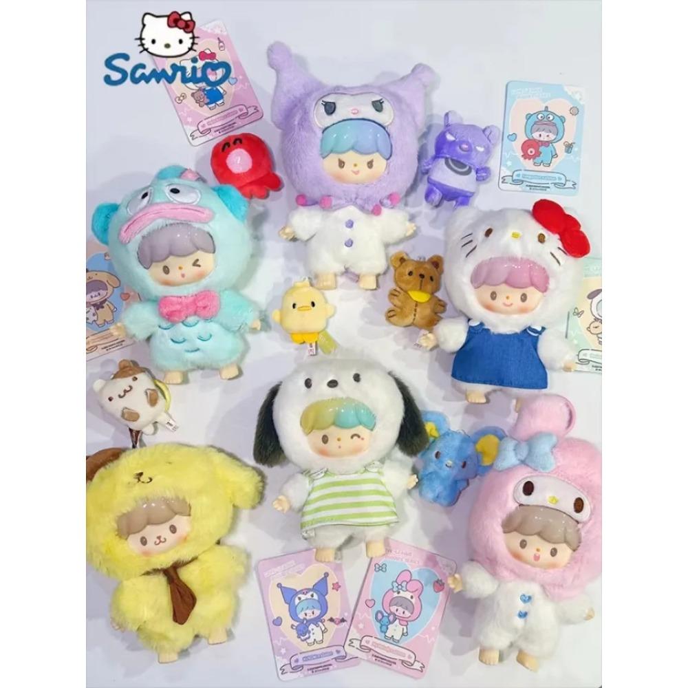 Genuine Sanrio Family Characters X ZZoton Love-league Buddies Series Vinyl Doll Blind Box Cute Hello Kitty Kuromi Melody Toy
