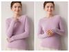 Women's Striped 100% Cashmere Round Neck Sweater - Autumn/Winter Collection
