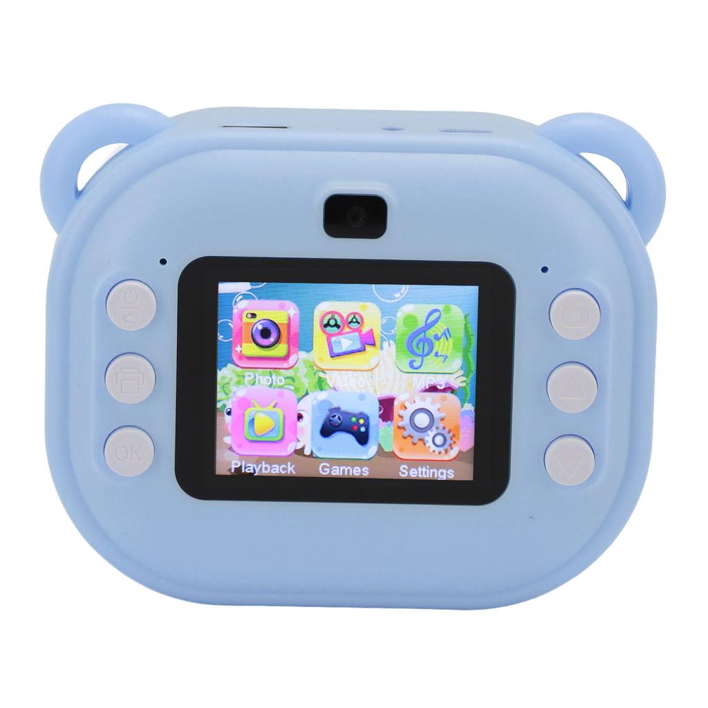 Print Camera for Kids 24MP 1080P 2 Inch HD Screen Dual Lens Camera Toy with 32GB Memory Card for Girls Boys Christmas Birthday Gift