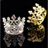 Mini Crown Cake Decoration Princess Topper Pearl Tiara Children Hair Ornaments for Wedding Birthday Party Cake Decoration