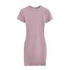 Amerikanischer Stil Schlankes Rundhals-Kurzarm-Bodycon-Kleid - Damen Stretch, Sexy, Reine Begierde Kurzer Rock