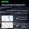 Men's Black Hooded Thickened Down Jacket - 90% White Duck Down, Teflon-Coated, Winter 2024 Edition
