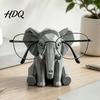 Office Desk Accessories Elephant Shape Glasses Holder 3D Printed Geometric Eyeglass Display Figurine Organizer Decorative Desktop Ornament for Home
