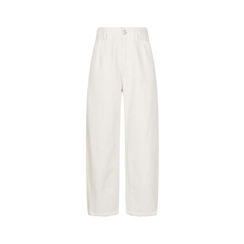 LESS Women's Loose Fit Straight-Leg Cropped Denim Jeans