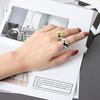 Simple Charm Geometric Rings Handmade Chunky Open Rings  Statement Jewelry