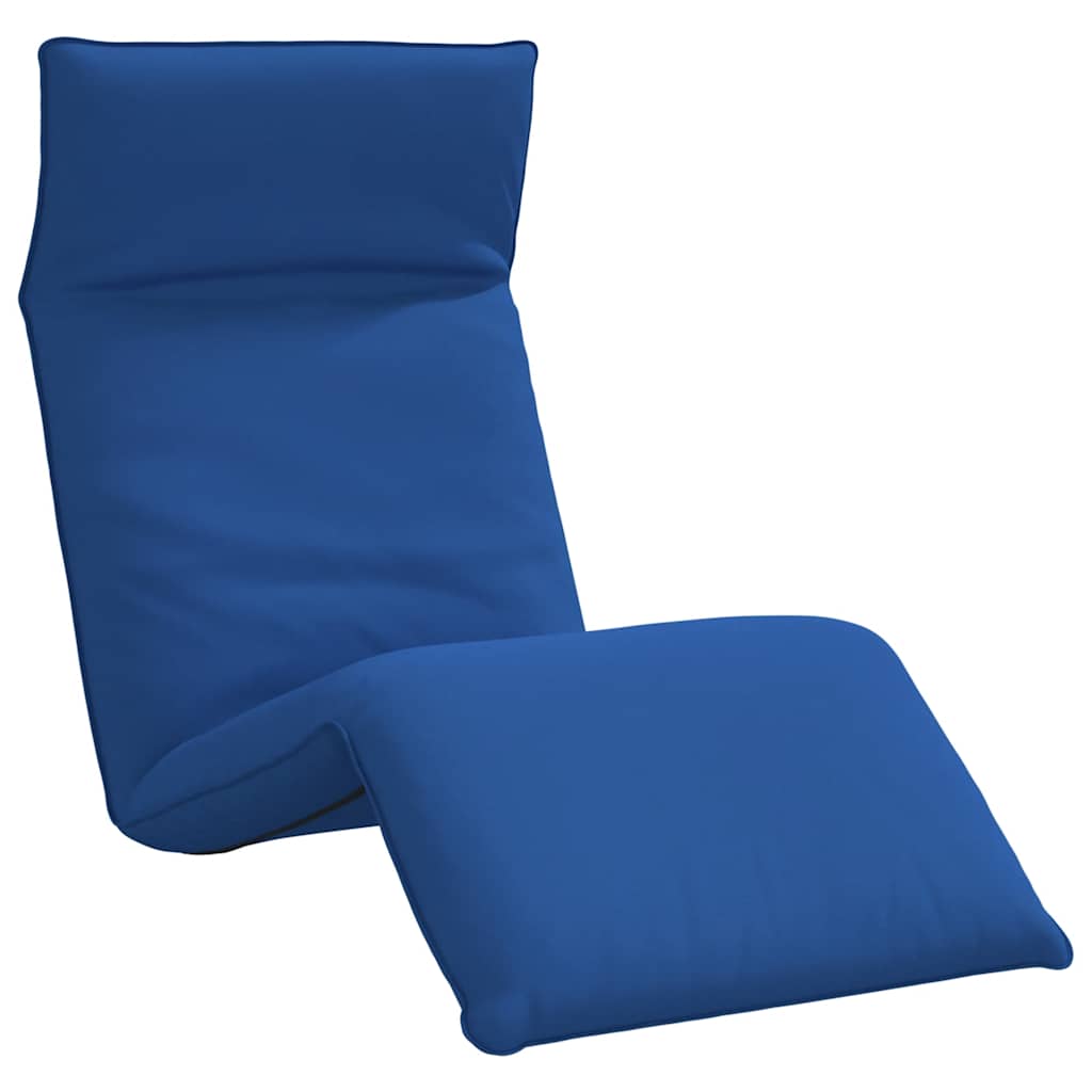 Foldable Sun Lounger Royal Blue 175 X 54 X 8.5 Cm Oxford Fabric