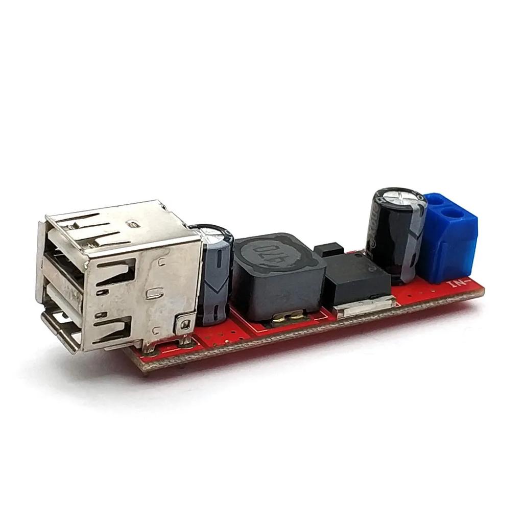DC-DC Vehicle Charging Board 8V-35V To 5V 8A 3A Power Supply Depressurization Module 2 4 Port USB Output Mobile Charger