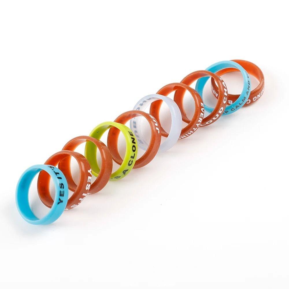 10pcs Sweatband Fishing Rods Grip Silicone Fishing Rod Silicone Cover Baseball
