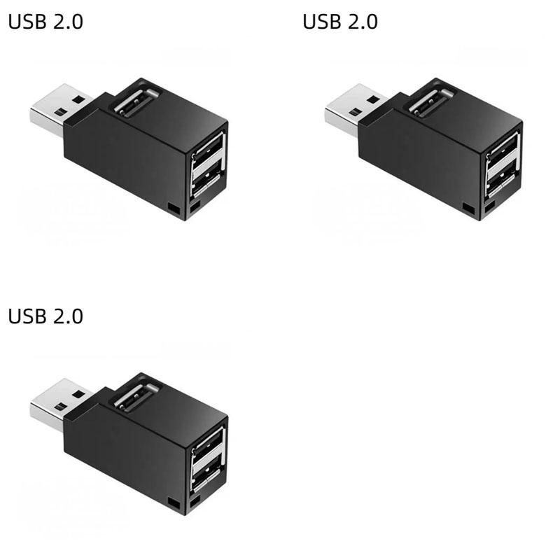USB Hub USB2.0 USB3.0 High-Speed Splitter For Laptops And Computers Portable USB Hub For Efficient Data Transfer