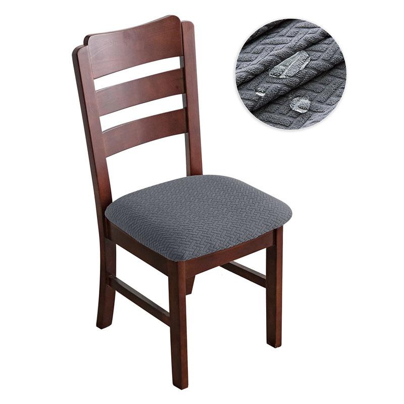 Real Waterproof Chair Cover Stretch Dining Room Seat Covers Chair Cheap Washable Jacquard Chair Covers For Home Hotel Kitchen