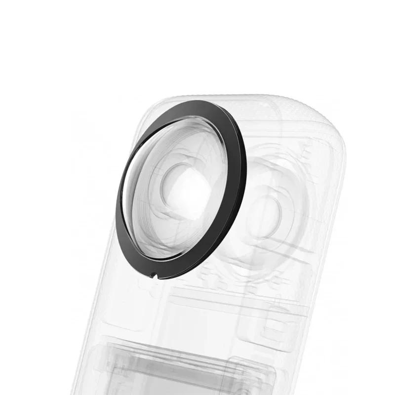 1 Set Silicone Case Lens Protector Cap Cover Lens Guards Carrying Case Protective Frame For Insta360 X4 X3 X2 Camera Accessories