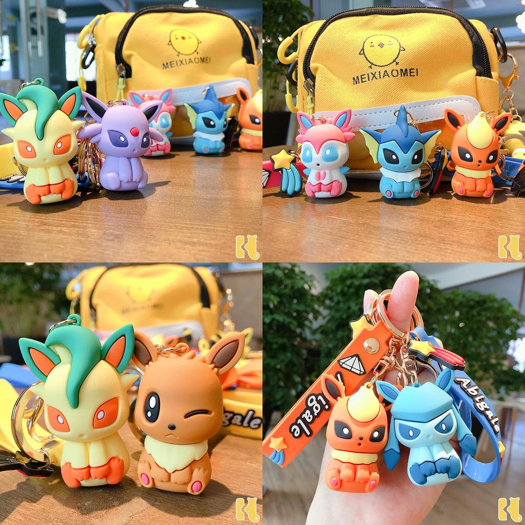 Cute Pikachu Cartoon Keychain Creative Couple Gift For Cars And Bags Jg-y082
