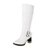 Fashion Belt Buckle Tall Knight Boots Fashion Boots Thick High Heel Boots 32-43 Large Size Amazon Boots