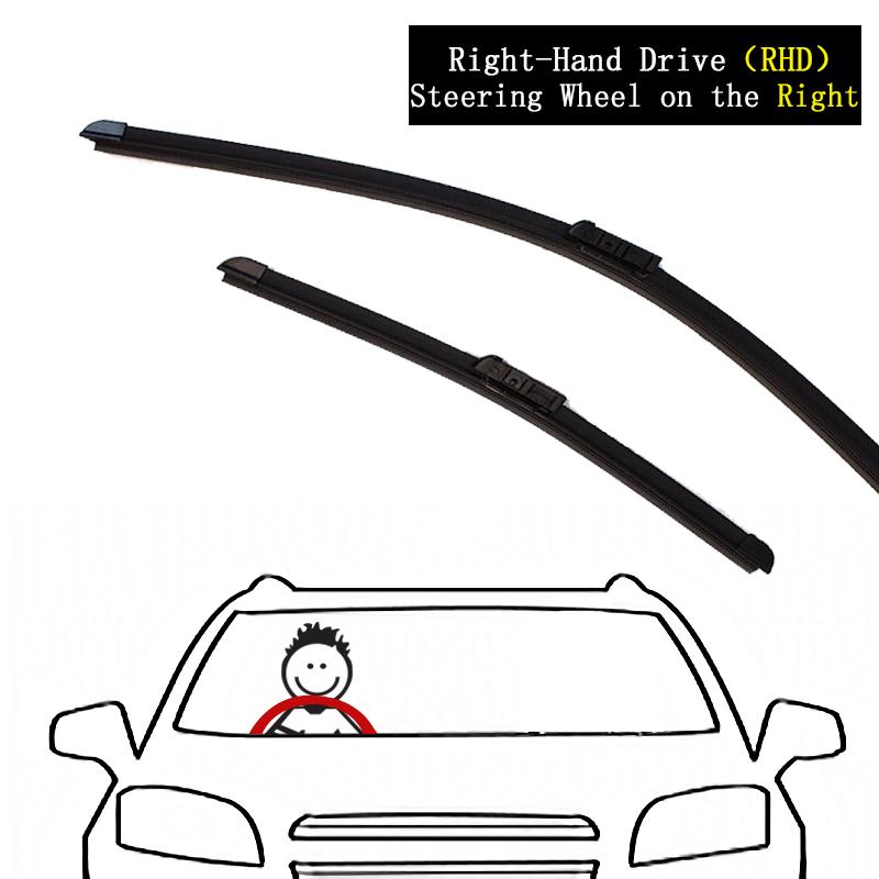 

Для Dongfeng Rich 6 2018 ~ 2023 передние бескаркасные щетки стеклоочистителя щетки для очистки окон лобовое стекло авто замена RHD