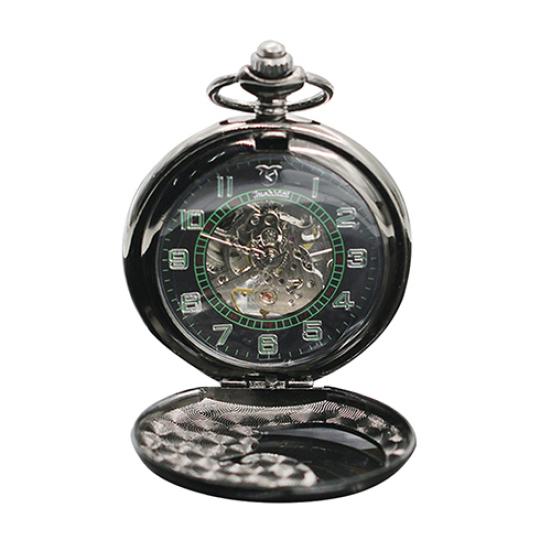 

Унисекс Винтаж римские цифры Phoenix Прозрачные механические карманные часы