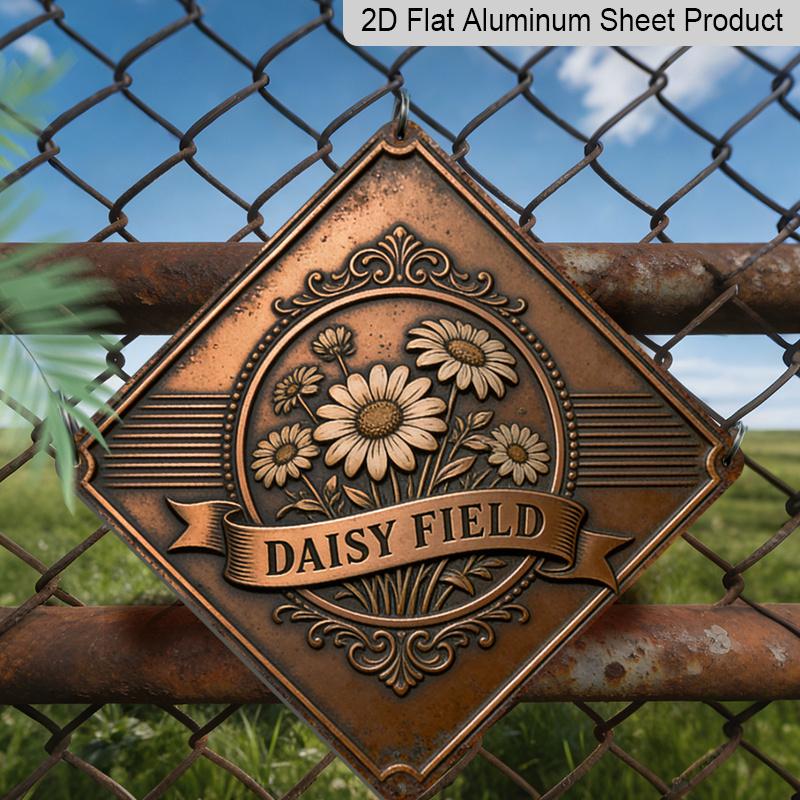 

2D Flat - This Vintage Metal Sign Makes A Perfect Home Decor Gift for Flower Enthusiasts, Suitable for Decorating Gardens, Patios, Living Rooms 20*20cm