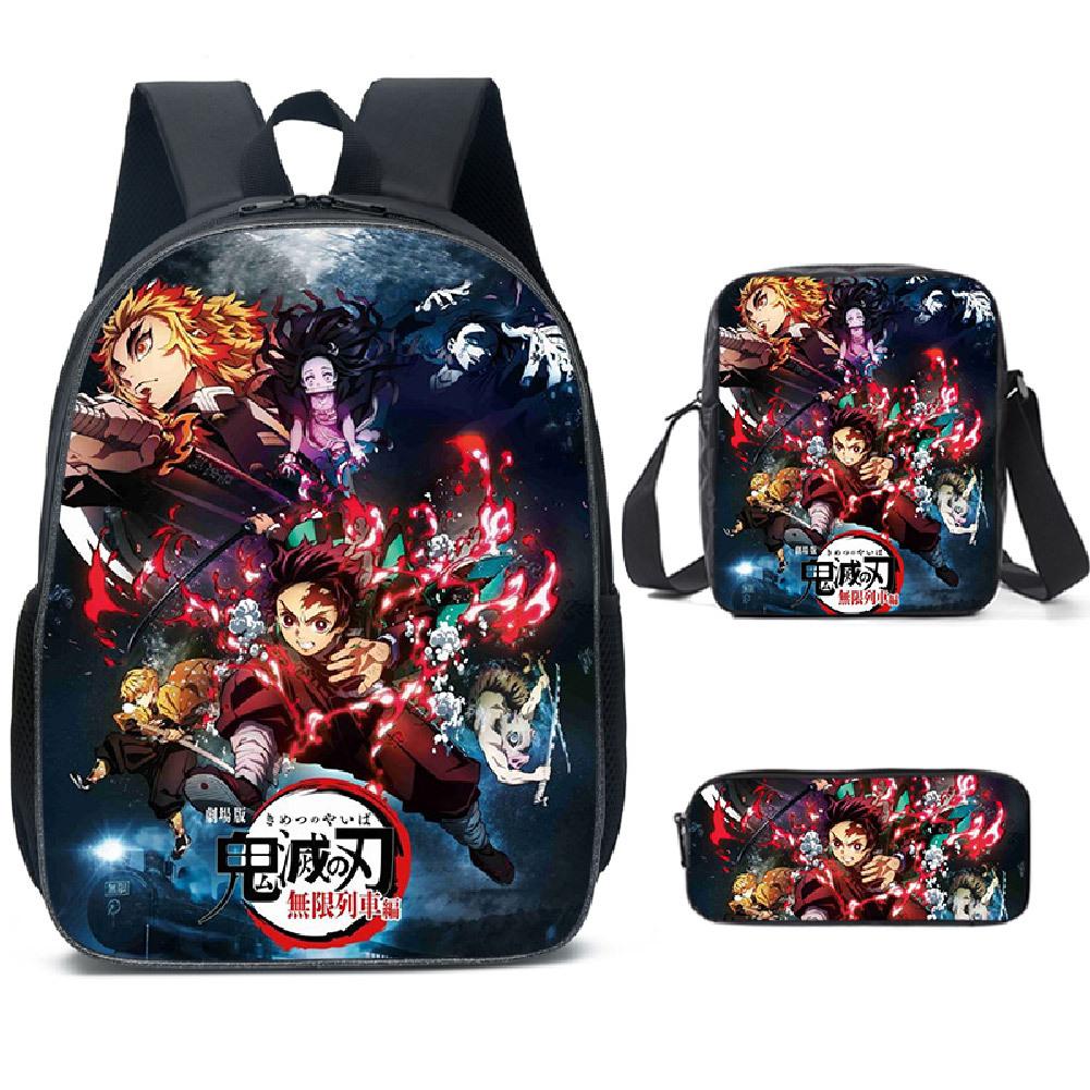 School Bag Nylon Backpack Primary School Students Male And Female Breathable Backpack pencil bag