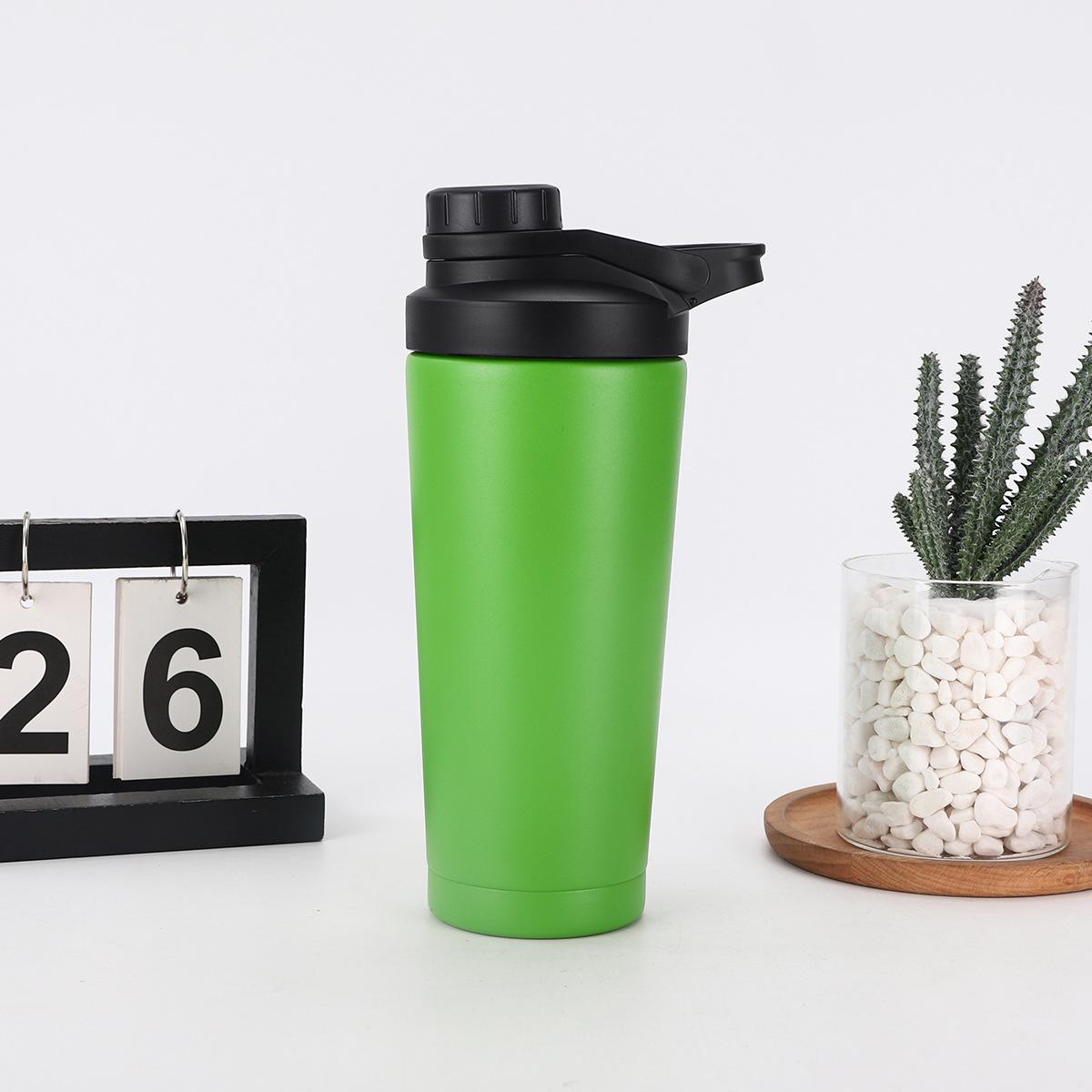 

Чашка-шейкер з нержавіючої сталі, кришка-застібка, термос, для вулиці, великої місткості, для фітнесу, для води 25oz