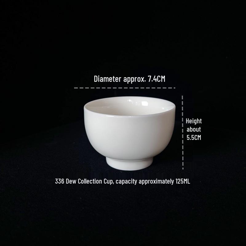 Dehua White Porcelain Lard Jade Gongfu Tea Cup Set with Custom Logo - Ideal Gift or Souvenir