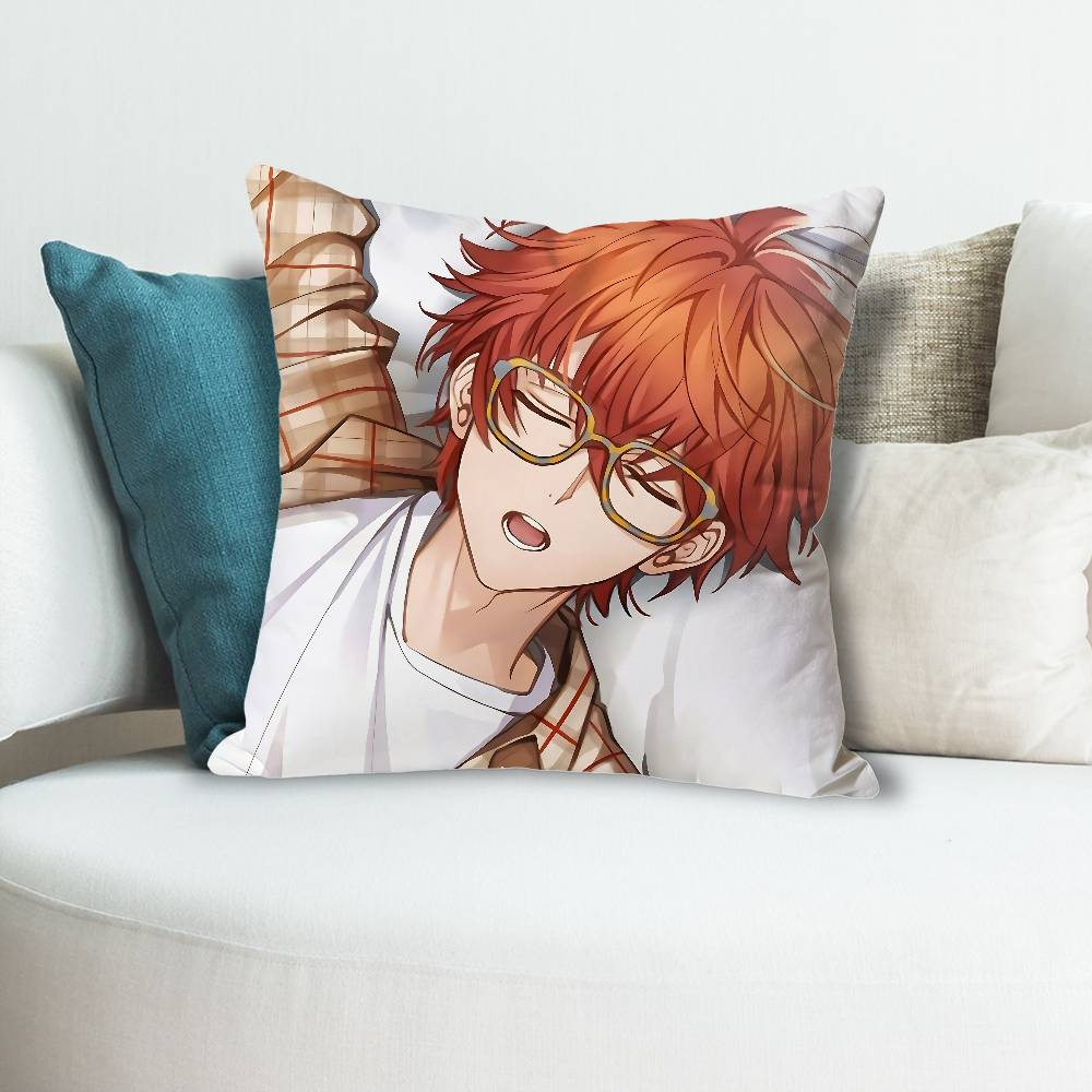 Game MMystic Messenger 707 Pillow Cases for Bedroom Living Room Sofa Home Decor Polyester Cushion Cover with Zipper