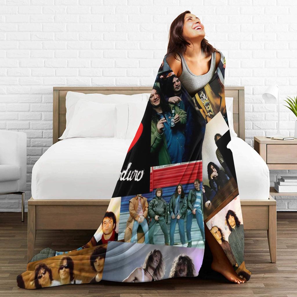 Coperta da viaggio Extremoduro Rock Band Premium Pile Flanella Leggera Coperta da Letto Coperta Morbida e Soffice Uso Stagione Singola