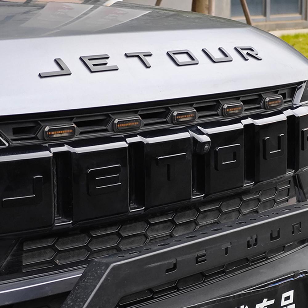 Pro Chery Jetour Traveler T2 Logo auta Černá samolepka Štítek s písmeny auta Potřeby Vnější doplňky Součásti automobilů