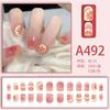 Manicure Sheet, Fake Nails, Finished Product, Simple Lemon Ice Style Manicure, Hair Change, Wearing Nails