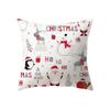 Merry Christmas Cute Santa Claus Snowman Print Pattern Cushion Cover Home Living Room Sofa Decoration Pillow Pillow Cover