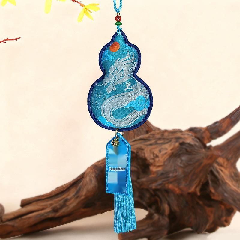 

Gourd Tassel Scented Sachet Pendant: Peace & Luck Car Ornament Height 8.5cm * Width 5.5cm