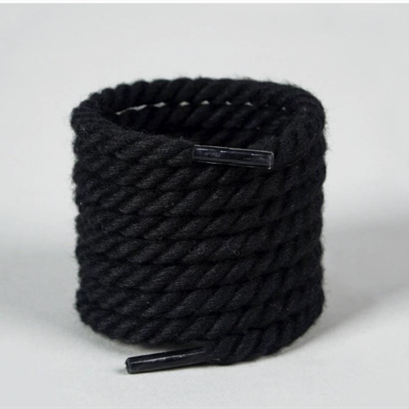 Quality Round Shoelaces Colorful 6mm Thicker Cotton Shoe Laces For Sneakers Fashion Men And Women Shoestring Accessories