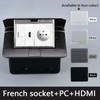 Hidden Ground PLUG Socket,Power Sockets With USB Charge Port,16A Russia Eu FR HDMI Standard POP-UP Floor Outlets 146x120mm