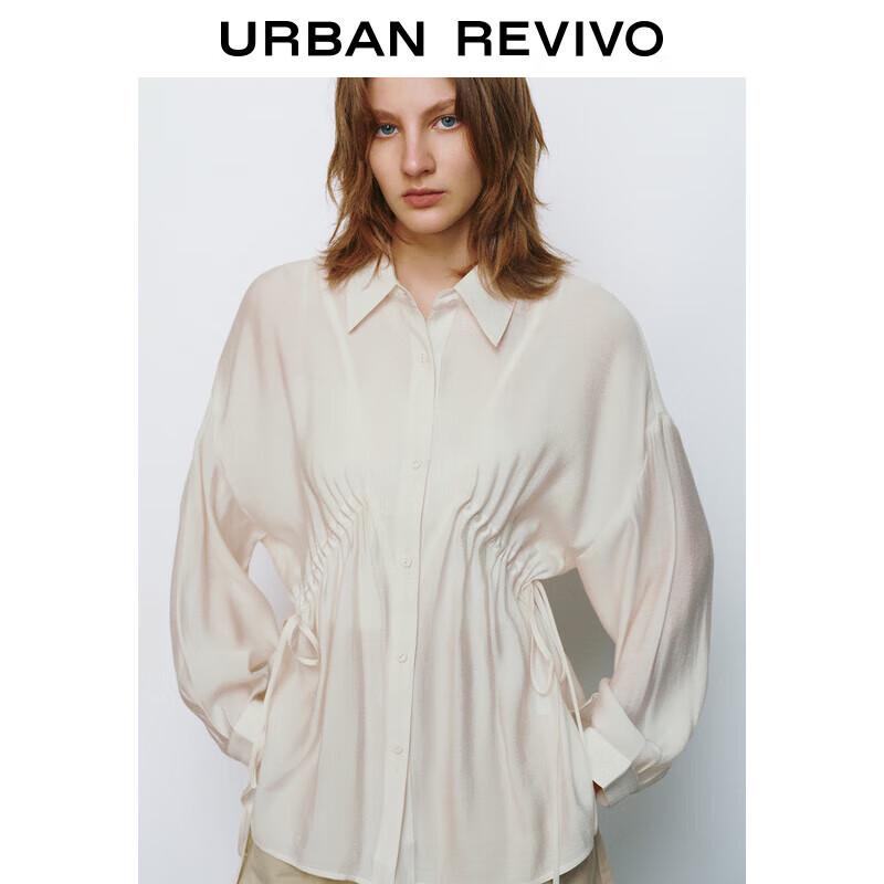 UR2025 Women s Casual Drawstring Long Sleeve Shirt XS