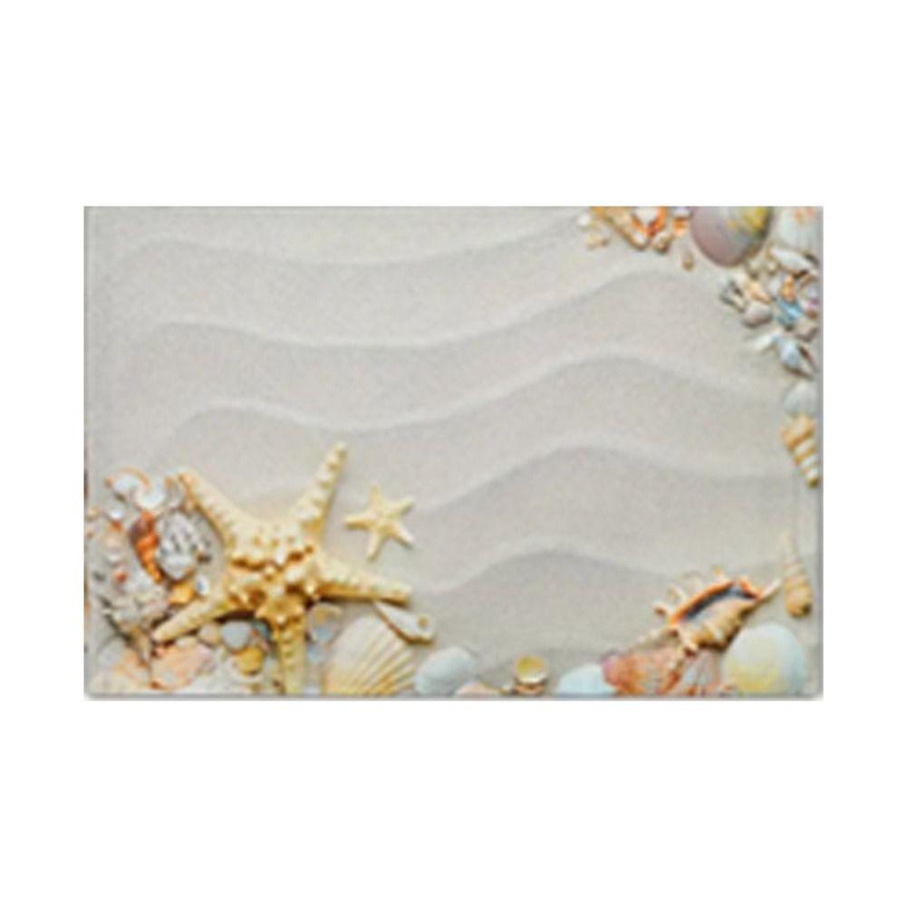 Heat Resistant Summer Beach Placemat Anti Slip Tableware Pad Dining Table Linen Placemat  Household