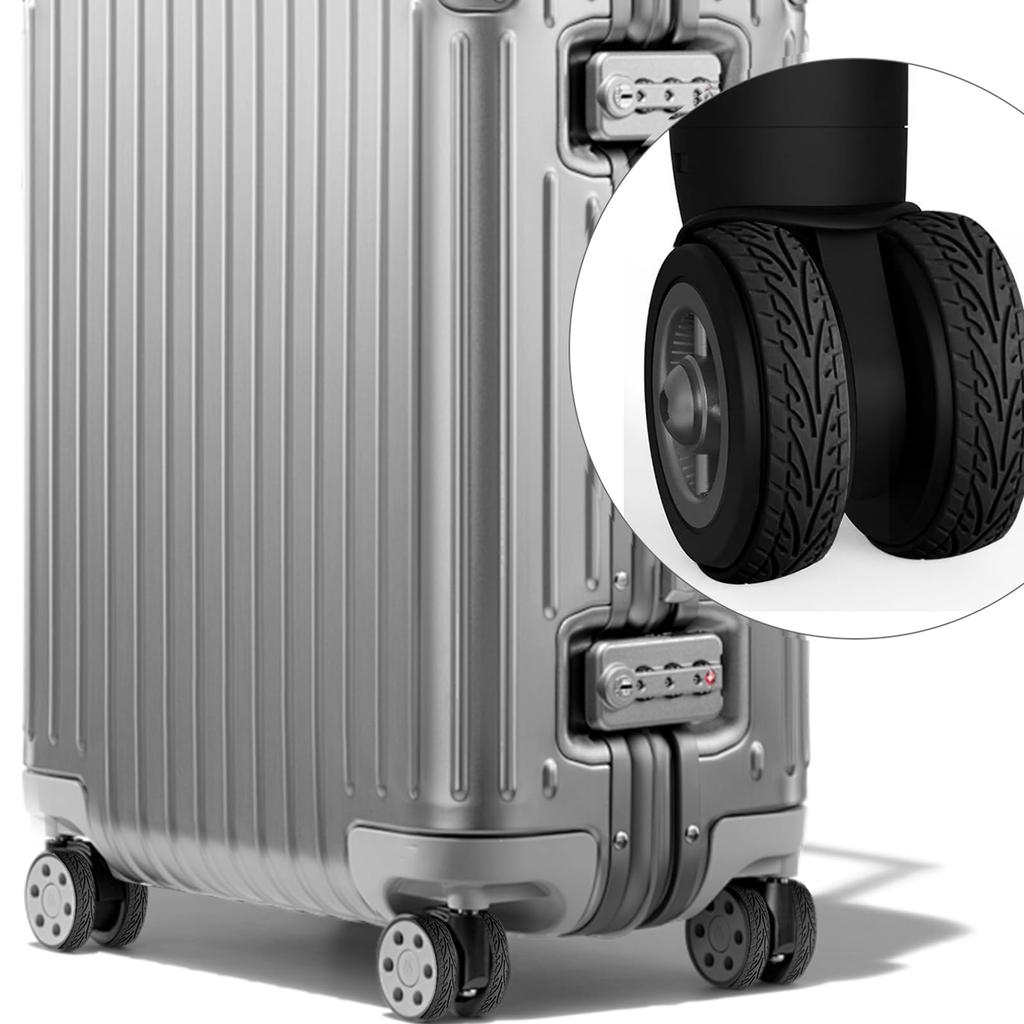 TUAHOUS Wheel Cover, 8 Caster Covers, Silent, Silicone, Cutable, Scratch-Resistant, Dirt and Rolling Prevention,