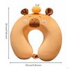 Capybara Neck Pillow Portable and Lightweight UShaped Travel Soft Cushion Material