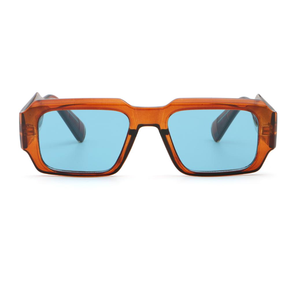 Sunglasses men's fashion trend new square wide legs imitation plate high sense Spice girl European and American style sunglasses women