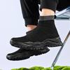Fashion Men Running Walking Sock Shoes Fashion Casual Sneakers Breathable Sport Lightweight Men Sneakers Couple Ankle Boots 48