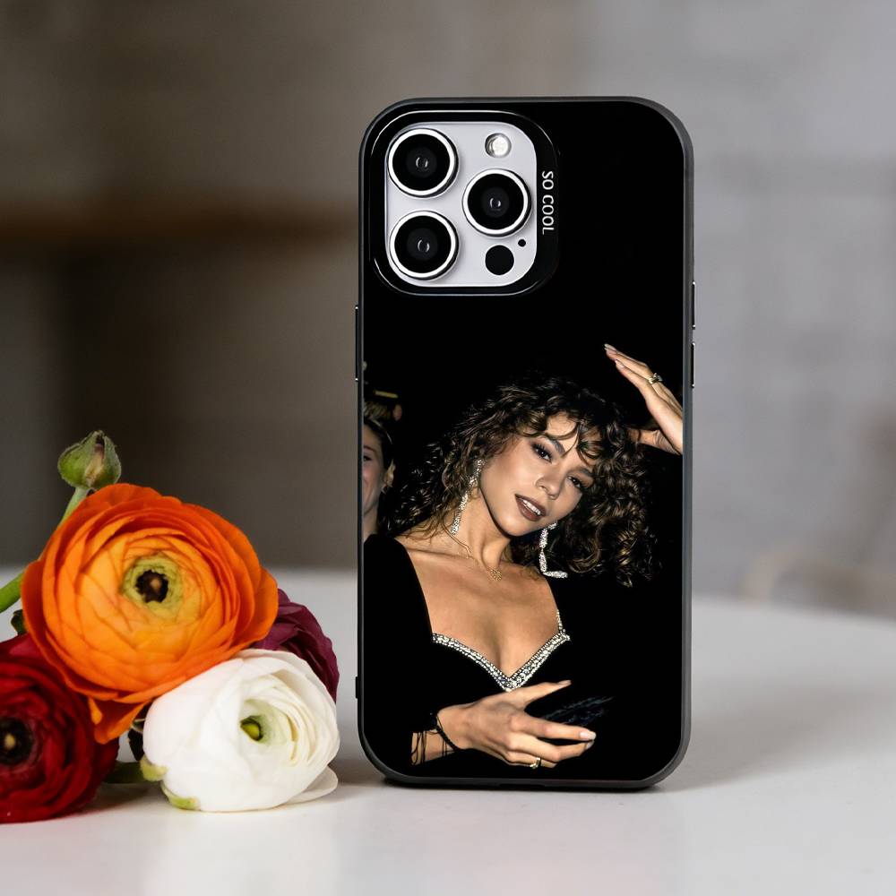 Sängerin M-Mariah C-Carey Handyhülle Für iPhone 17,16,15,14,13,12,11 Plus,Pro Max,XS,Bunte Silber Schwarz Hülle